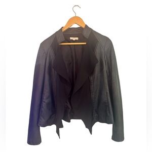Halo Faux Leather Jacket Size Medium